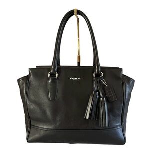 Coach Legacy Candace Carryall Tote Style 24201 In Black & Silver